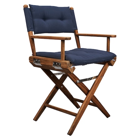 Whitecap Newport Director's Chair with Navy Cushion Seat 61042